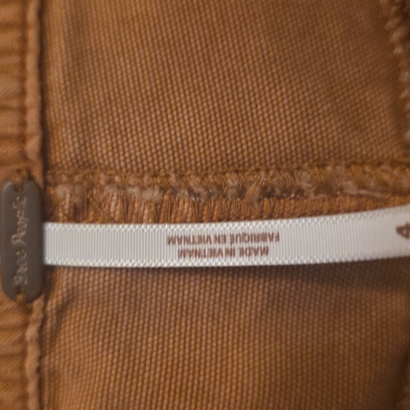 Free People Pinkish Tan Mauve Oversize Wide-Leg Pants Sz 4 - Picture 2 of 5